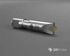 Diamantový orovnávač střechovitě broušený Diaform 40° R 0,25 triangel 0,50ct L44,5