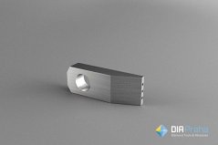 Diamantové orovnávací destičky Typ B1 4HP4 0,8x0,8x4P L=28 (diamanty paralelně, 28x10x5mm)
