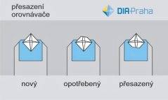 Oprava - přesazení diamantových orovnávačů