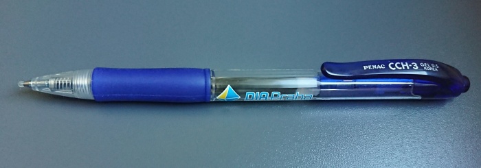 Gelový roller PENAC PEG-199 vč. loga DIA Praha - tisk 1x 2/0 - tampon (jednostranný dvoubarevný potisk)