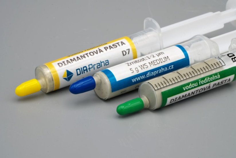 Lapovací pasty diamantové D1 (0-1µm) v dávkovači 5g MED WS vodou ředitelné