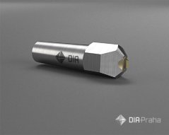 Diamantový orovnávač střechovitě broušený 1,50ct 60° R0,3 s kuželovou stopkou Mk1 zkrácenou L21