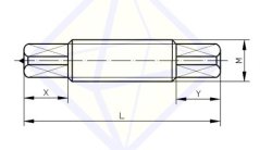 Diamantový orovnávač pro brusky Niles závitová stopka M14x1