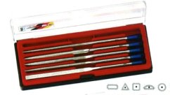 Sada diamantových pilníků v plastové krabičce HESON S 140/5P