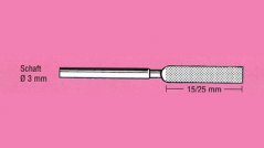 Diamantový strojní pilník nožový HESON 2,0x6,0x25 S 386