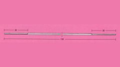Diamantový pružinový drát HESON F-S 24 prům. 2,4mm, L 130mm, povlak 70mm